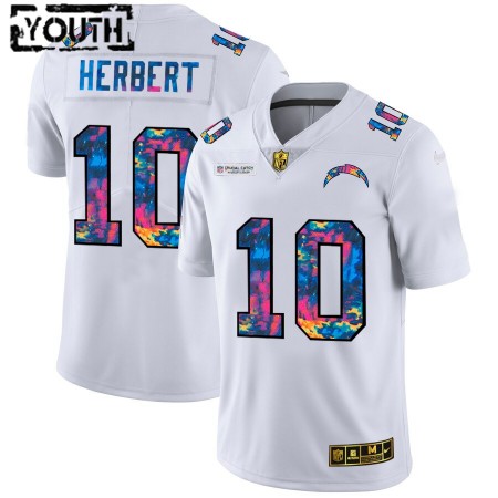 Los Angeles Chargers Tröjor Justin Herbert 10 Nike 2020 Flerfärgad Vit - Barn